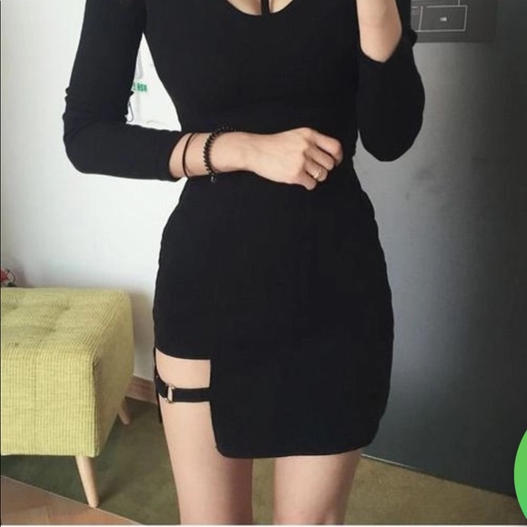 Dresses & Skirts - NWT Black Harness Mini Skirt